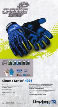 HexArmor CHROME Series 4024 Schnitt - Stich- Schutzhandschuhe